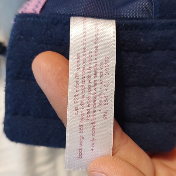 💜 EUC Cacique Brand Intimates Ladie's Cotton Blend Floral Pattern & Lace, 40F - Picture 11 of 14